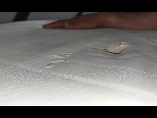 licking my cum off the mattress
