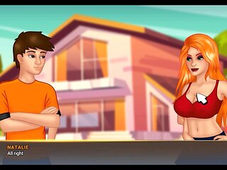 Step-sista adventures with Misskitty2k and her massive boobs in a cartoon world