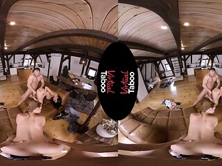 VIRTUAL TABOO - Slutty Stepmom Gives Her Ass For Orgy