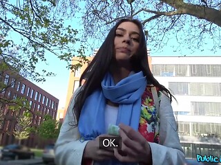 Public Agent - remarkable Russian rides HARD on me before swallowing my cum
