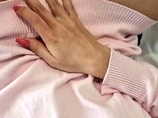 Close up solo beauty toying ass