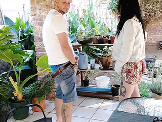 Hot Outdoor Sex on Patio - MysticBella Cheats with Friend's Wife - Amateur Homemade Fuck
