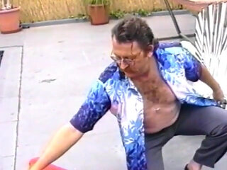 Mature Dude Likes to Watch Couple of Playful Babes Licking and Rubbing Their Muffs