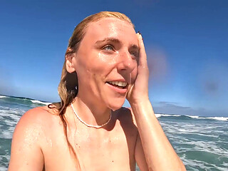 Facial at the Nude Beach