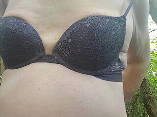 Getting naked in the sunshine. Outdoor