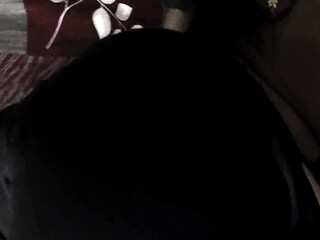 Big Breasted Desi Aunty in Black Blouse Pussy Fingered & Sucking Cock