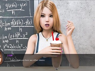 Hot brunettes and redheads get it on in an adult visual novel