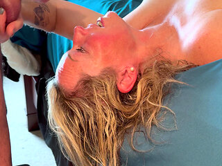 Eager Cum Slut Wife Sucks and Fucks Her Man, Takes A Nice Facial