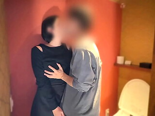 Japanese wife takes a BBC while hubby watches