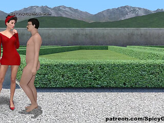 Adventures Of Willy D: Guy watch how two  milf's are fucking  with a strap on ep 62