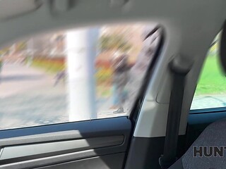 Horny European woman and her mom get picked up by a dude.