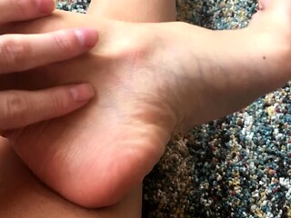 Hot amateur european foot and pantyhose fetish