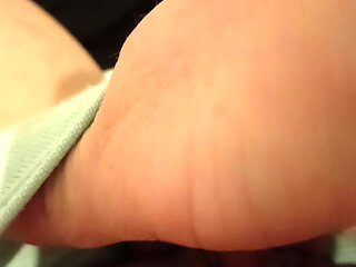 Rubbing My Wet Horny Kinky Pussy Through My Panties, While My Roommate Is Making Dinner