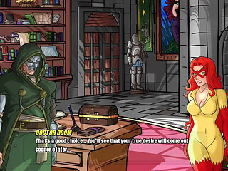 girl with perfect big tits and big ass strips for her master - doomination gameplay