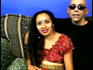 Indian Floozie Lashki Improves Her English Linguistic Exercises in Company of Four American Studs