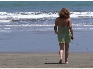 First Time I Had Sex With My Stepson On The Beach; He Cums In My Ass