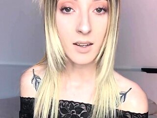 Blonde teen Sierras first erotic masturbation video