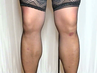 My Little Cock and Stockings