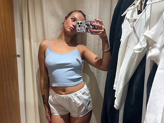 Sexy Costume Try On Haul with British Petite Teen Blonde