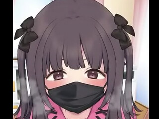 Petit masked blowjob