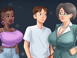Misskitty2k's music teacher gets undressed in summertime saga part 71
