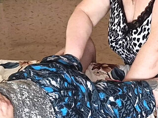 Stepmom passionately sucks cock until I cum