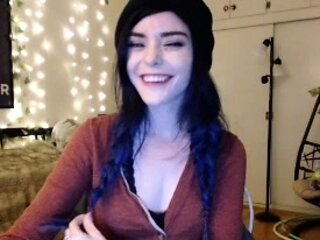 Amateur striptease and Solo masturbation