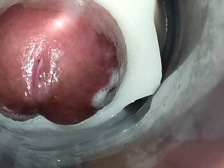 Internal view: vulva twitching and ejaculating 4