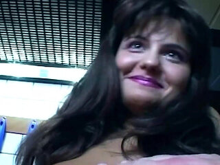 Kitchen Anal Dildo Stretch with Self-sucking Sloppy Tits