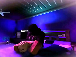 Cheating Slut Comes over and Gets Fucked While her Bf is Away  roblox condo