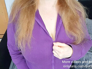 Hot German MILF with Big Natural Tits Unpacks Your Cock & Jerks You Off