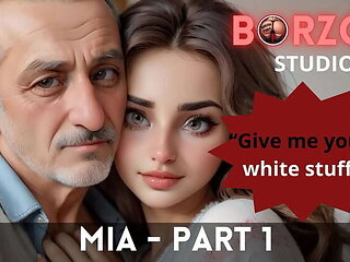 Mia - Horny Grandpa Fucks Young Turkish Virgin Teen - 3D Hentai Animation