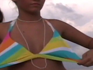 Three Hotties Get Naked on Their Beach Vacation