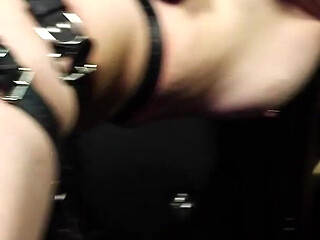 Reprogramming Lesbian Blowjob for Suspended Sub Slut Mila as She Becomes a Slave to Vivienne L'amour's Cock