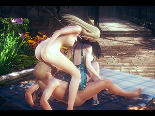 Hentai Uncensored - Futanari Sex with Two Japanese Girls - Japanese Asian Manga Anime Film Game Porn