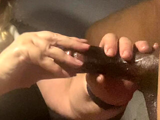 BBC Blonde Married Milf stepSister worships his BBC on a Sunday evening.