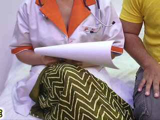 Female Doctor Treatment Starts with Blow Job