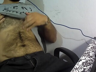 getting hard hide in the office time, I almost got caught with my dick in my hand