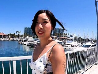 Elle Lee - Asian Elie Lee Shows Pussy In Public And Craves