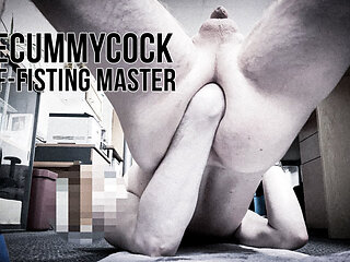 Preccumycock self-fisting in a variety of locations and a range of positions