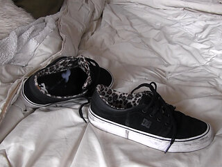 Fuck piss and cum in Leia smelly DC Shoes