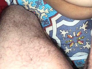 The Stepmother Gets Her Anus Fucked While She Rests. She Is Very Relaxed and the Penetration Causes Exciting Sounds. She Watches