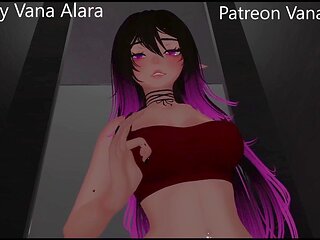 Gaming VRChat Joi with some rule 34 and female domination action