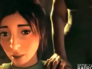 Lara Croft Gets Accustomed To Tribe'_s Futanari Breeding Rituals