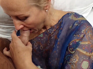 Amateur Blonde Mature Wife Enjoys Sex After Walk