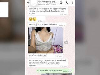 Hot Chat with My Girlfriend's Friend with Happy Final