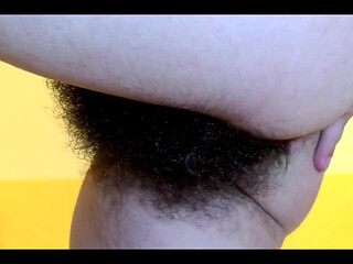 Finger Hairy Ass and Tease Clit