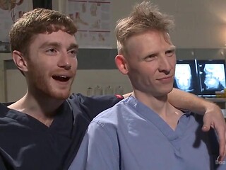 Powerlessly Bound Seamus Oreilly Fisted on the Hospital Night Shift