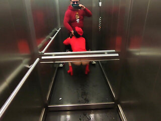 Very Risky Sex in a Elevator with Hot Neighbor Dada Deville