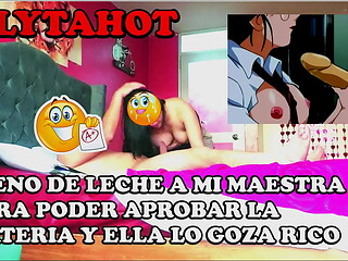 joven de 18 a&ntilde_os tiene relaciones con su maestra de escuela y la termina llenado de semen